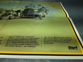 Poster van Carl Jorns, der erfolgreichste Opel-Rennfahrer aller Zeiten.