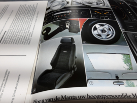 Nederlandstalige folder van de Opel Manta B uitgave sept 1979.
