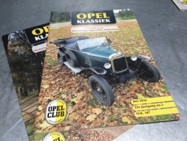 3 clubbladen van de Historische Opel Club Nederland.