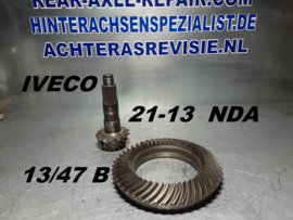 Iveco crown and pinion wheel 21-13, NDA-13/47-B