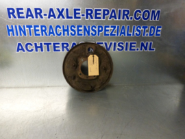 Caliper plate, right, with long pipe, Opel