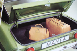 Folder Opel Manta A, uitgave januari 1972.