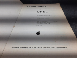 Vraagbaak Opel Ascona A, Opel Manta A, 4e druk.