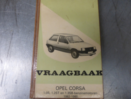 Vraagbaak Opel Corsa A 1.0S, 1.2ST, 1.3SB (1982 - 1985)