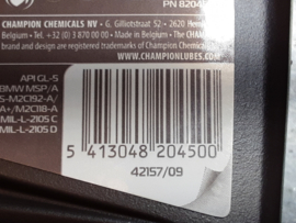 Limited slip Öl, 75W 140 LS GL5, Semi Synthetic.