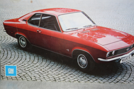 Folder Opel Manta A, uitgave 1971, Franstalig.