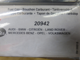 Tankdop Landrover, Citroen, BMW, Audi, Mercedes, Opel, VW