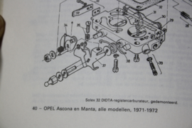 Vraagbaak Opel Ascona 1200S, 1600/S/SR, 1900 SR, idem Manta.