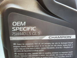 Limited slip Öl, 75W 140 LS GL5, Semi Synthetic.