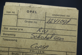 Opel Corsa A, ruitenwisser schakelaar.