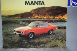 Folder Opel Manta A, uitgave 1973.
