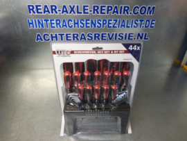 Welzh 44 delige schroevendraaierset, imbussleutels, torx. nieuw.