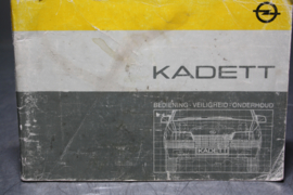 Opel Kadett E, bediening, veiligheid en onderhoudsboekje, 1987.