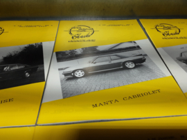Clubbladen 1991 Opel Manta Club Nederland (6 stuks).