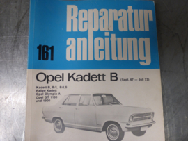 Opel Kadett B, Rallye Kadett, Olympia, GT Handbuch.