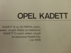 Handboek Opel Kadett "C", leer 'm kennen