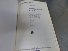 Auto Handbuch Mitsubishi Colt Baujahr 1979 bis 1980