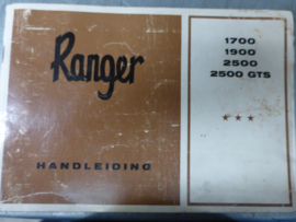 Handleiding Ranger 1700 , 1900, 2500, 2500GTS