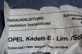 Spatlappen Opel Kadett E Hatchback, gebruikt.