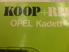 Koop en rij Opel Kadett boekje