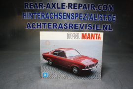 Folder Opel Manta A, uitgave 1971, Franstalig.