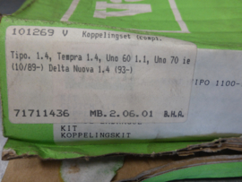 Koppelingsplaat met drukgroep en druklager Fiat, nr 71711436