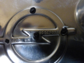 Wheel hub cap, chrome Vauxhall, Opel, 5 holes (e.g. Commodore)