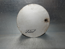Naafkap van een TSW 15 inch lichtmetalen velg.