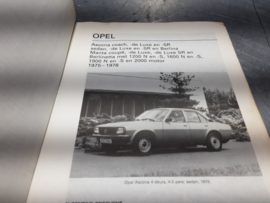 Vraagbaak Opel Ascona B en Opel Manta B 1975 - 1978.