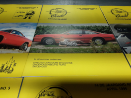Clubbladen 1996 Opel Manta Club Nederland (6 stuks).