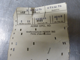 Gaffelstuk Opel nummer 0755276