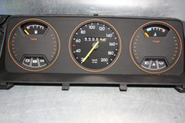 Dashboardgedeelte Opel Ascona B, Opel Manta B, standaard uitvoering.