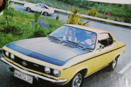 Folder Opel Manta A, uitgave 1971, Franstalig.