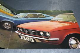 Folder Opel Manta A, uitgave september 1970.