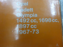 Autoboek Opel Kadett Olympia, Kadett 1967 - 1973