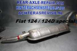 Uitlaatdemper Fiat 124 / 124 special / 124D / 124D special.