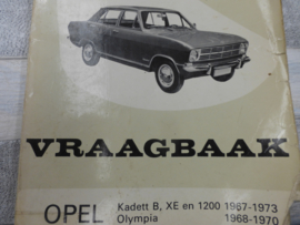 Vraagbaak Opel Kadett B 1967 - 1973 en Olympia