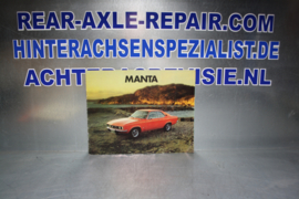 Folder Opel Manta A, uitgave 1973.