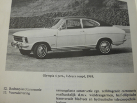 Vraagbaak Opel Kadett B 1967 - 1973 en Olympia