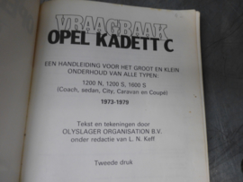Vraagbaak Opel Kadett C 1973 - 1979