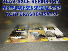 3 clubbladen van de Historische Opel Club Nederland.