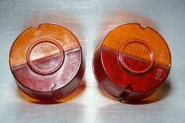 2 x richtingaanwijzer en remlichtglas Opel Manta A, gebruikt.