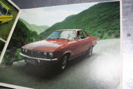 Prospekt Opel Manta A aus Finnland.