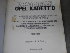 Vraagbaak Opel Kadett D (1979 - 1985)