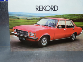 Opel Rekord D folder, Nederlandstalig.