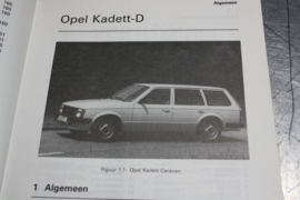 Vraagbaak Opel Kadett D 1979 - 1981 benzinemodellen.