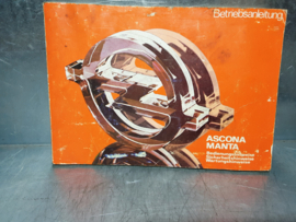 Opel Betriebsanleitung Ascona Manta.