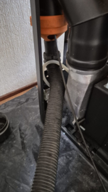 Pelletkachel veegadapter 80 mm
