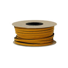 8mm x 3 mm plakkoord zwart per meter