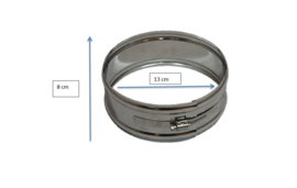 DWØ080/130 mm T-stuk 90º graden + deksel